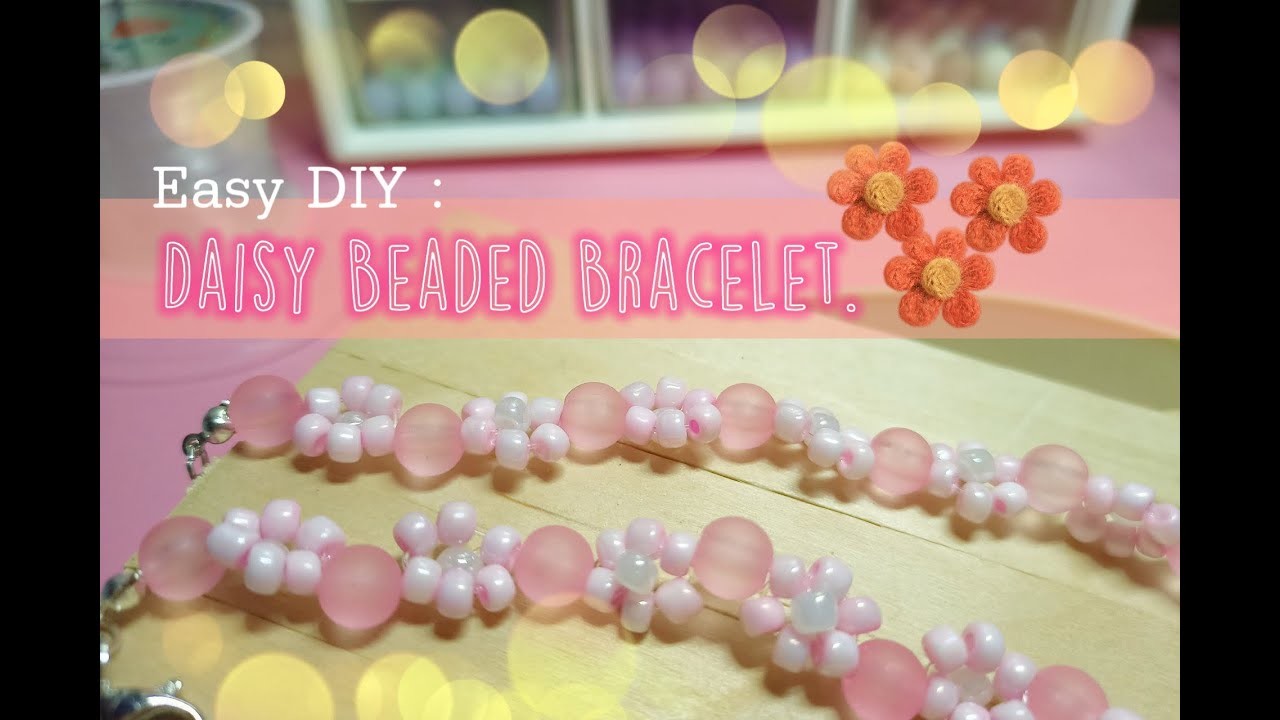 Cute Daisy Beaded Bracelet ????||Easy DIY