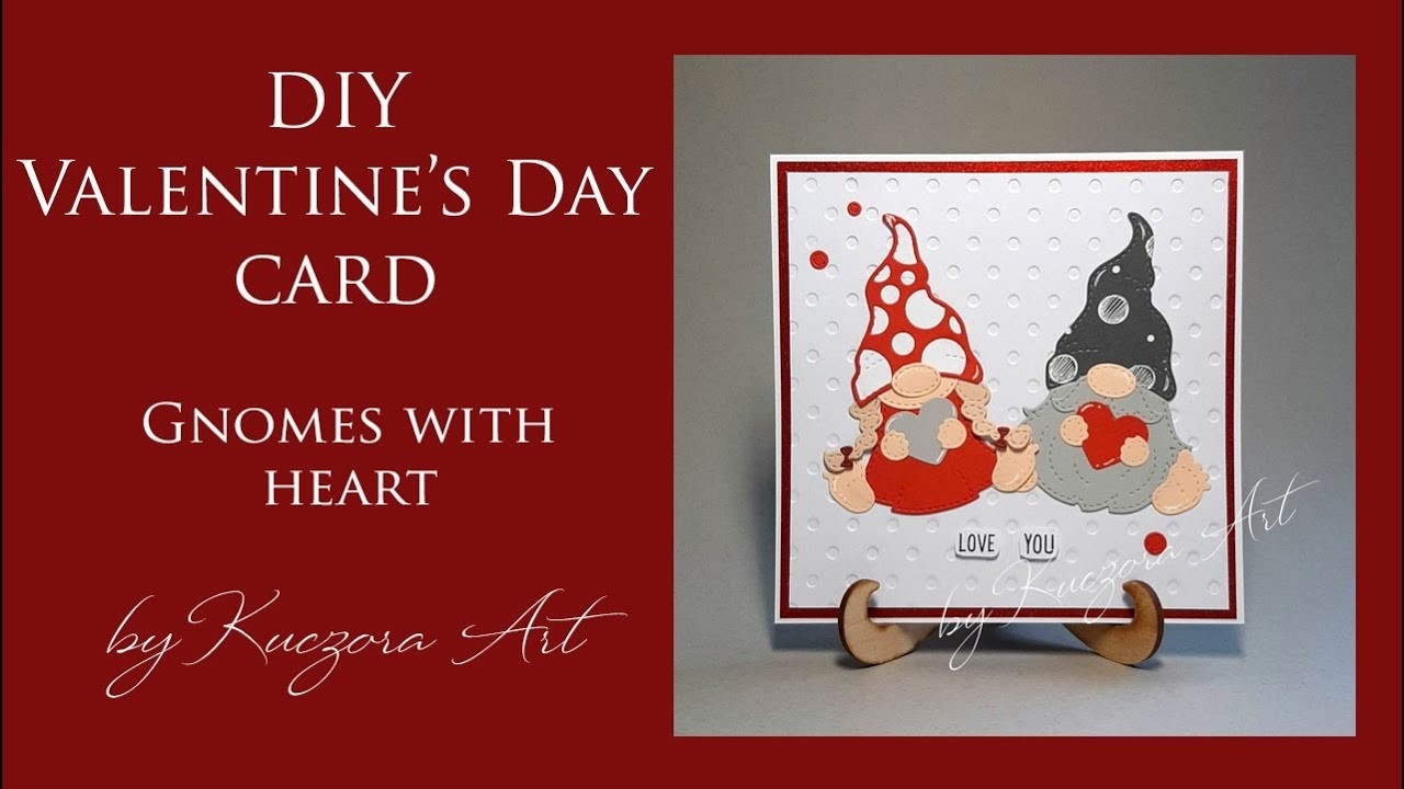 DIY Cardmaking Tutorial - Valentine's-Day Cards - How to assemble Jaded Blossom Gnome dies