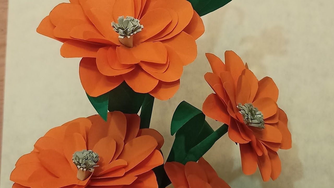 Diy handmade flower||beautiful origami paper flower making, paper craft (@lakshmicrafts )