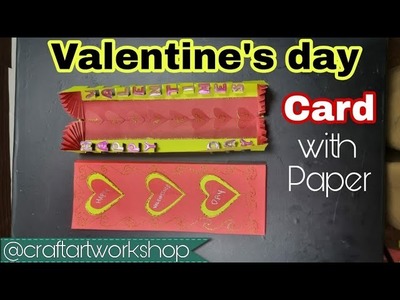 DIY - Happy valentine's Day - how to make valentine's day card with paper - craft art workshop