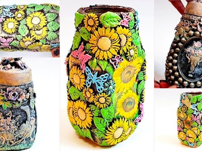 Diy jar glass decor ideas | second life of glass jars | home decor ideas | easy mason jar crafts