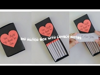 Diy match box with lovely notes || How to make a match box with lovely notes || Gift Ideas