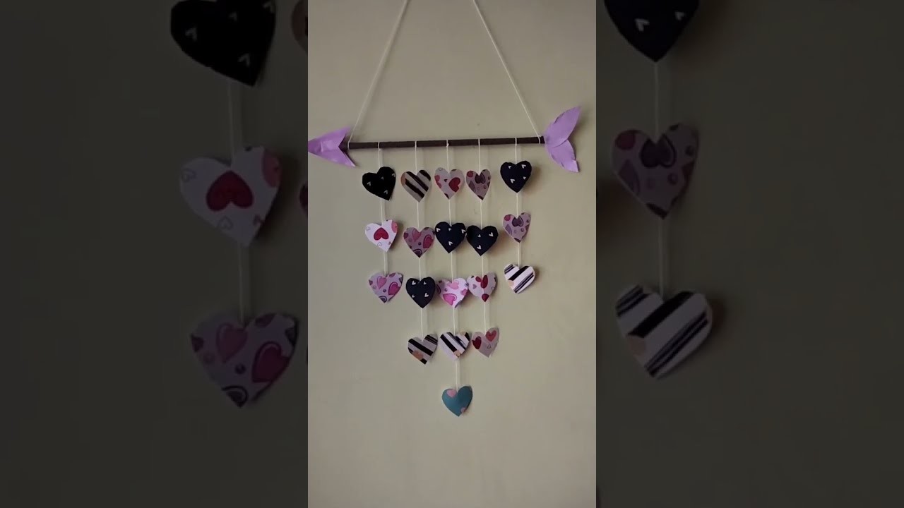 Diy paper gift #diy gifts for valentine's day #diy gift for friends#diy wall hanging#love gift