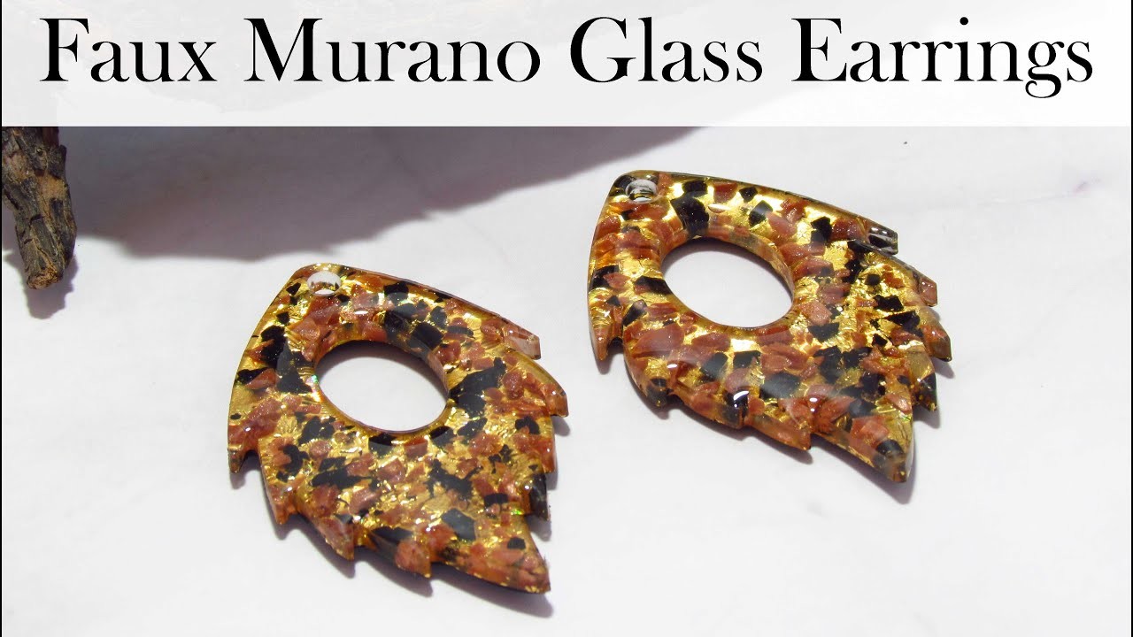 DIY Polymer Clay Tutorial: Faux Murano Glass Earrings