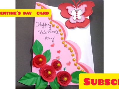 DIY | valentine's day card design making| beautiful handmade  valentine's day card