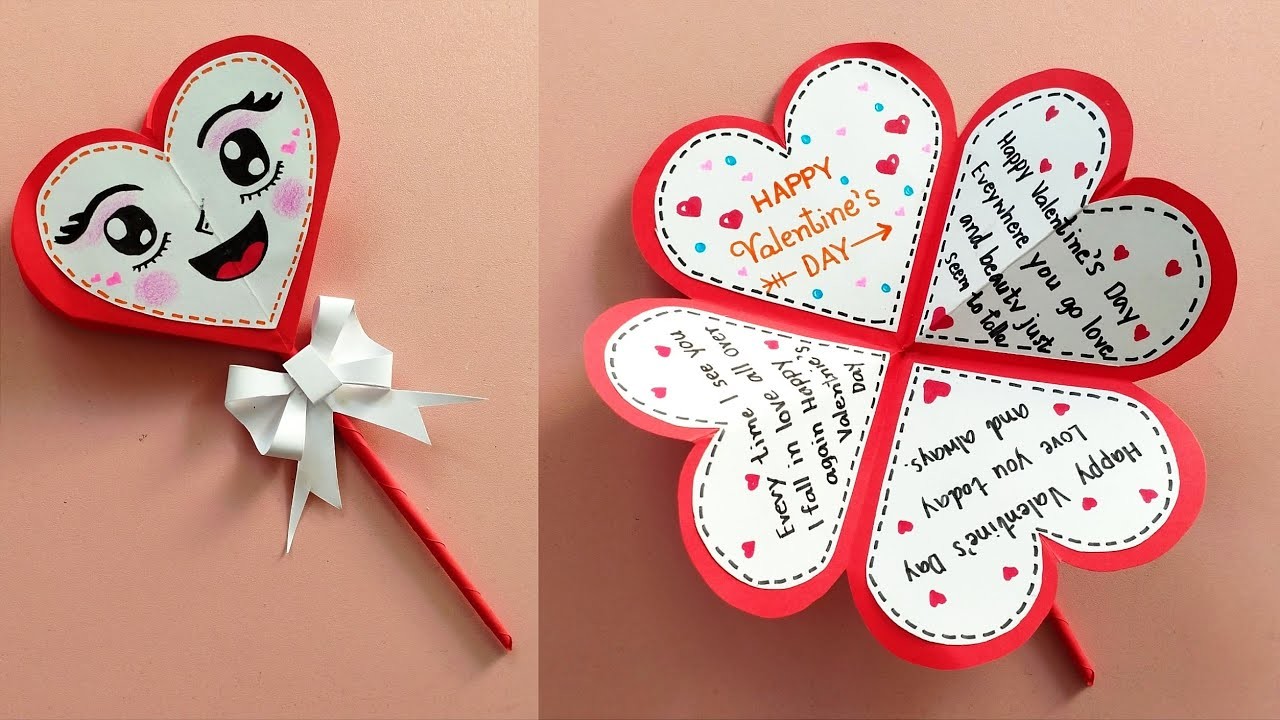 DIY Valentine's Day Greeting Card | How To Make Valentines Card Valentine's Day Making Easy????❤️การ์ด