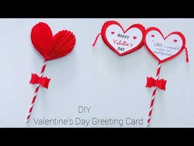 DIY Valentine's Day Greeting Card | How To Make Valentines Card | Valentine's Day Making Easy ????