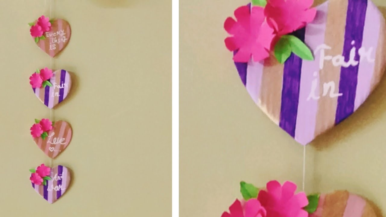 Diy valentine's day special gifts #diy gift for friends #diy gift for boyfriend #diy wall hanging