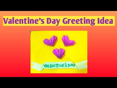 Diy Valentine's Day Card||Handmade Very Easy And simple idea||GreetingCard||@artistic_platform5142