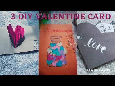 Diy Valentine'sday card|easy&simple valentine greeting card|Valentine'sday gift ideas #valentine#diy