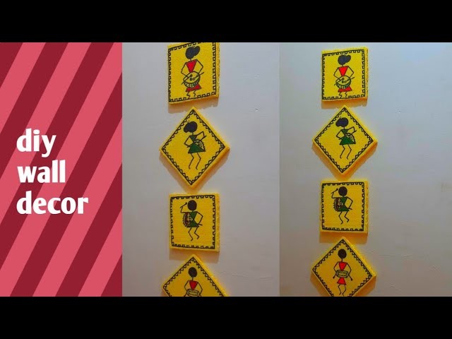 Diy wall decor.easy crafts for home decor.beautiful handmade wall idea.