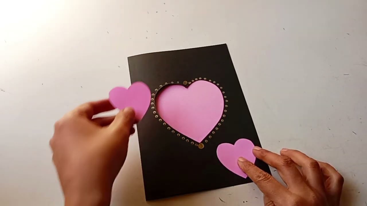 Easy Valentine's Day Card | DIY Love Card  |  Beautiful Card for valentine's day@maheesdecor