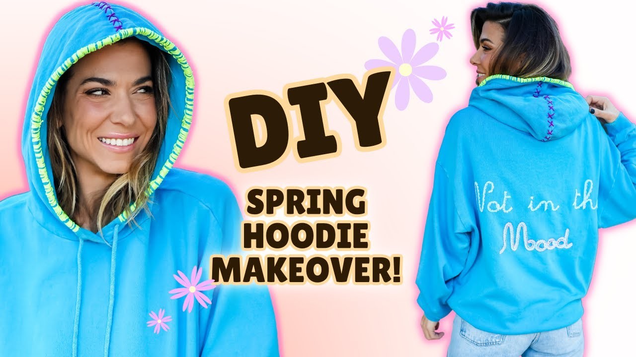 EMBROIDERED Hoodies for Spring!  DIY w. Orly Shani