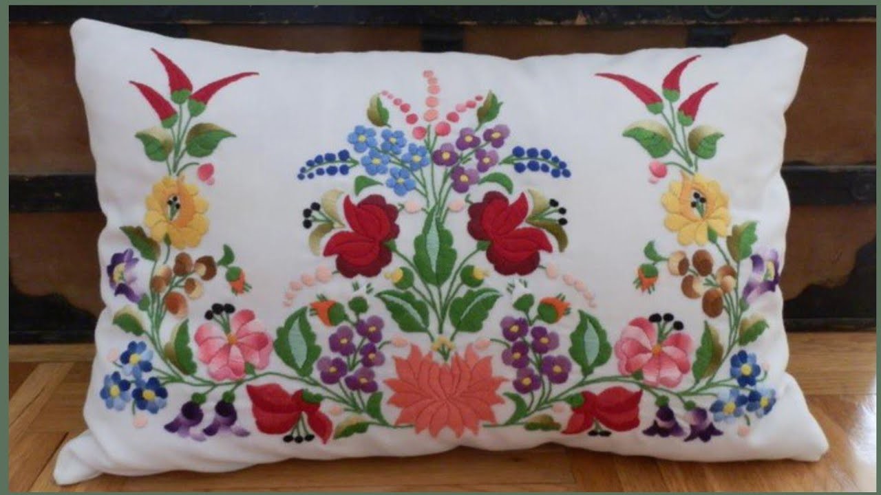 Hand Embroidery Cushion Cover. Very Beautiful Hand Embroidery Cushion Cover Ideas #pillow