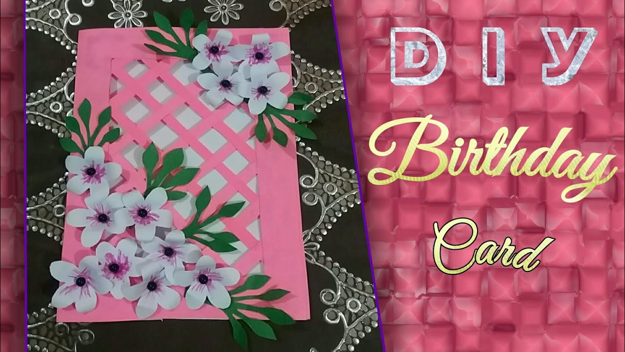 Handemade birthday card | DIY easy and beautiful card for birthday or invitation #birthdaycard