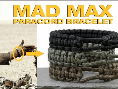 How To Make A Mad Max Style Paracord Survival Bracelet: FASTEST and EASIEST way