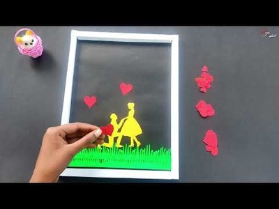 How to make a magic photo frame for valentine day || valentine day gift ideas just 2 min????
