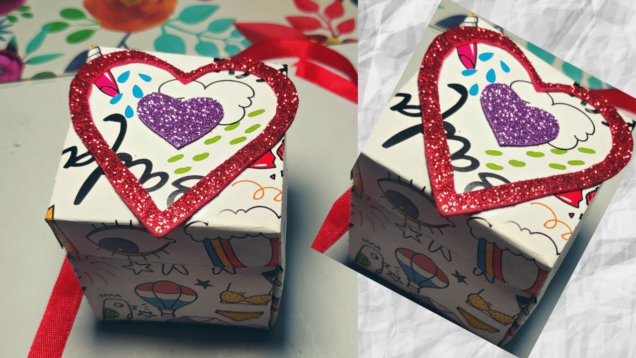 How to make DIY mini Explosion Box | Mini surprise Message Box ||