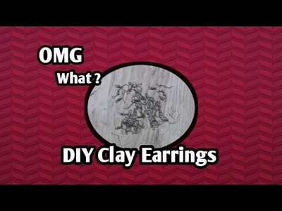 How to make earrings |Air Dry clay Earrings |Making Earrings using Air -dry clay |