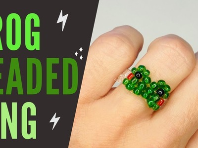 How to Make Frog Beaded Ring - Frog Ring