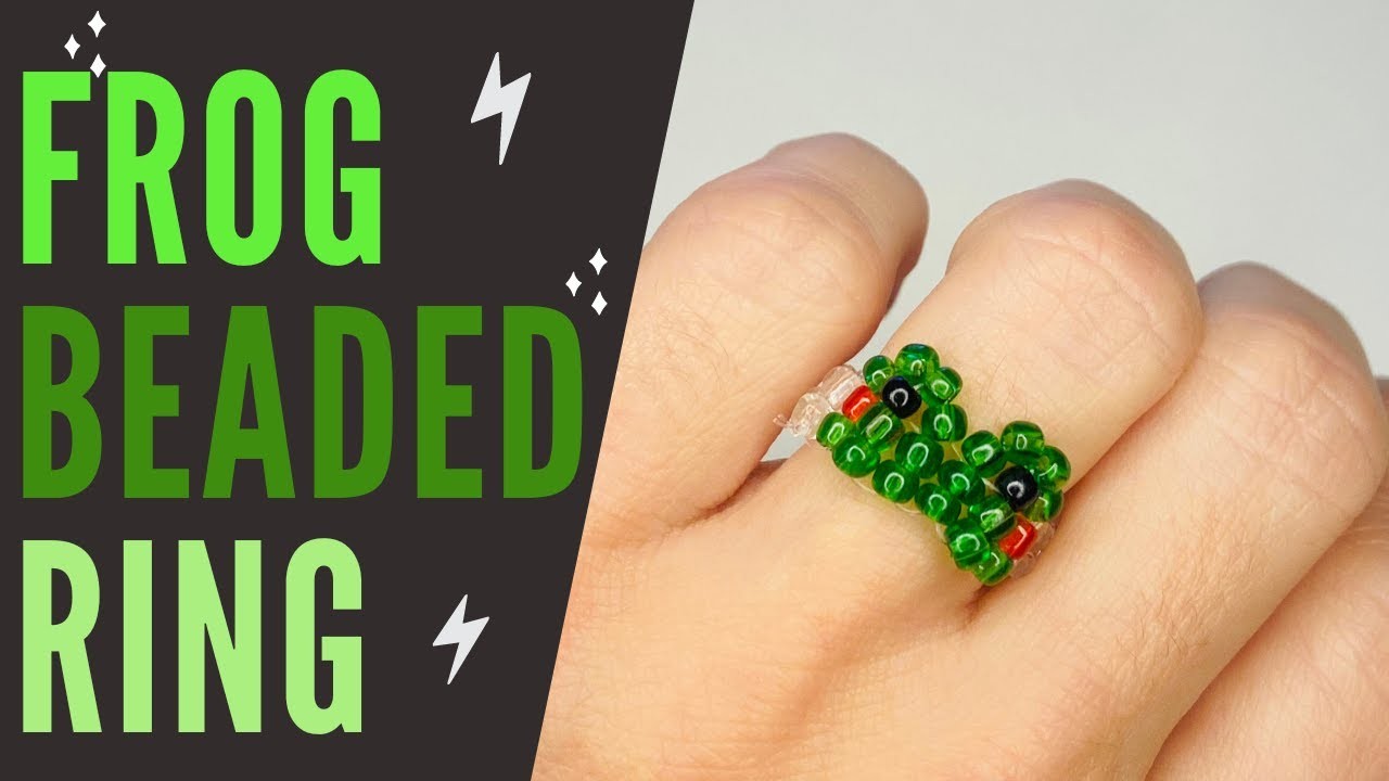 How to Make Frog Beaded Ring - Frog Ring