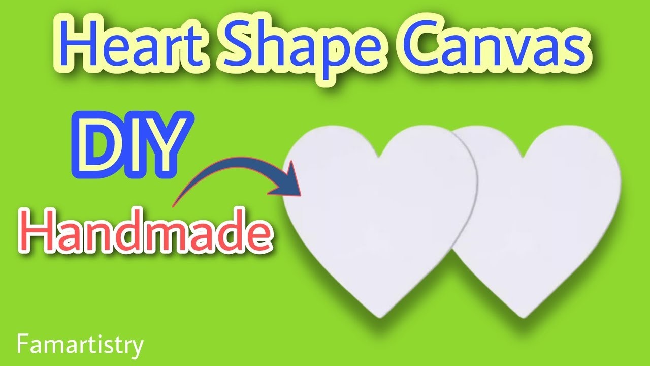 How to make Heart shape Canvas at home | DIY Handmade | Homemade