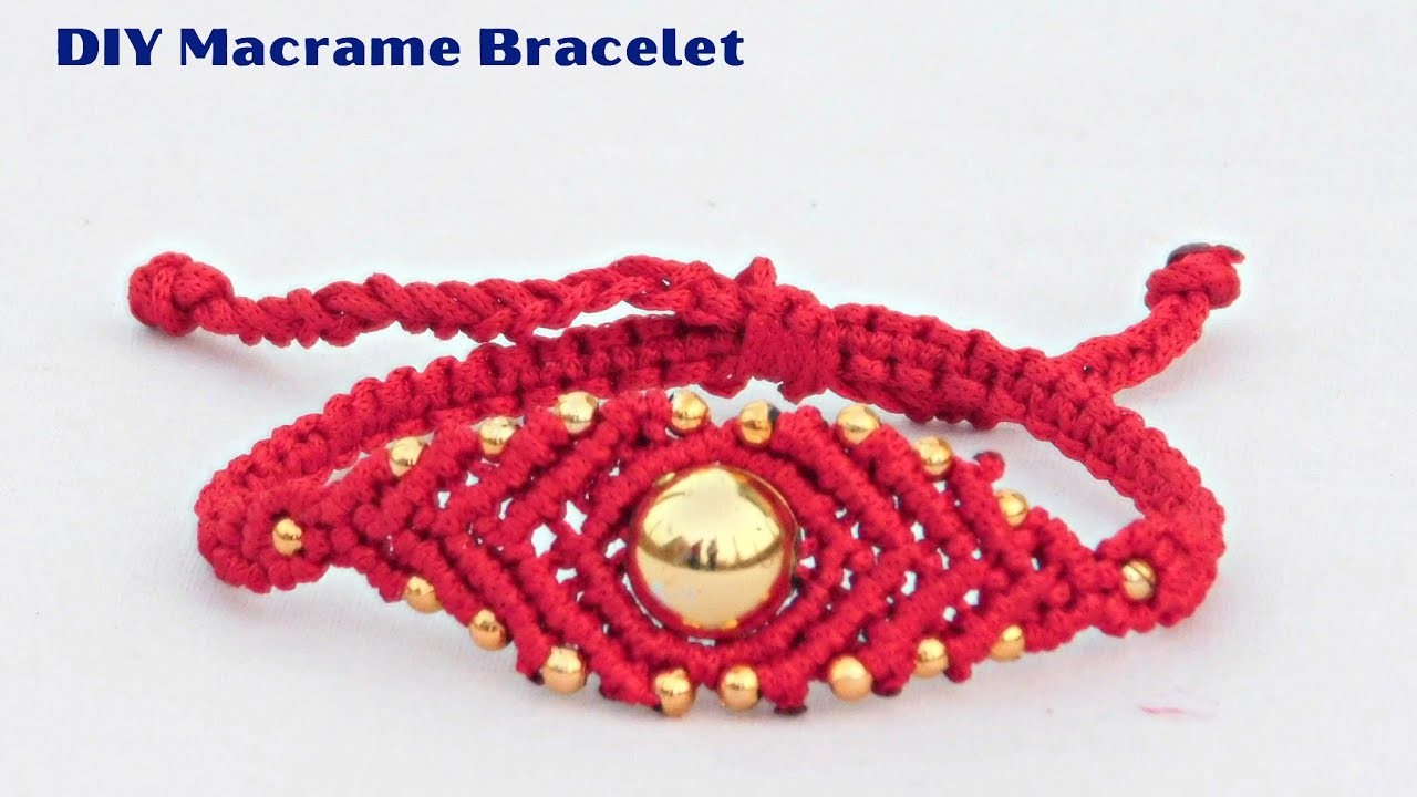 How To Make Macrame Bracelet At Home | DIY-Macrame Bracelet Tutorial