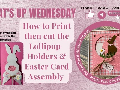 Learn Cricut Design Space & More - Lollipop Holder - Print then cut tips & Card Assembly
