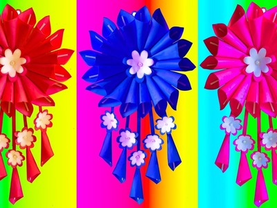 New craft ideas with paper wall hanging | diy paper flowers and beautiful paper wallmate |Home decor