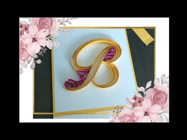 Paper quilling | DIY card | Edge quilling | how to make a quilling card | paper craft | craft ideas