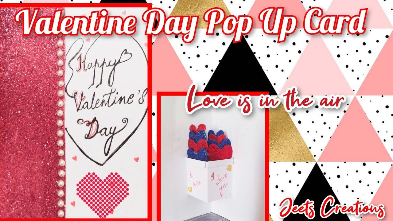 Pop Up Card Valentine Special || DIY Valentine Day Card || Jeets Creations ||