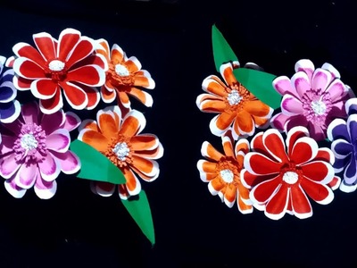 Simple and Beautiful Paper Flowers,Kagaj ke phool?Home Decor