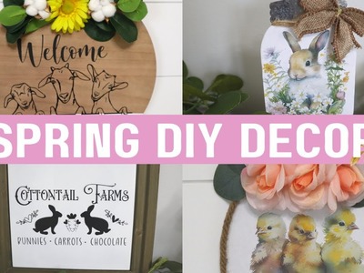 Spring DIYs that are QUICK and SIMPLE to make! DIY Spring Home Decor!