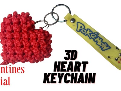 Valentine gift idea | 3D macrame Keychain | for beginners to pro