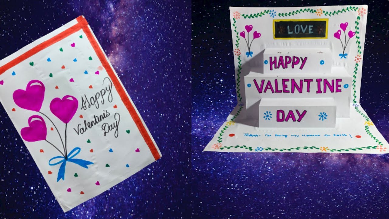 Valentine’s Day Cards  | Diy Gift ideas | How to make Valentine’s Day card | paper crafts