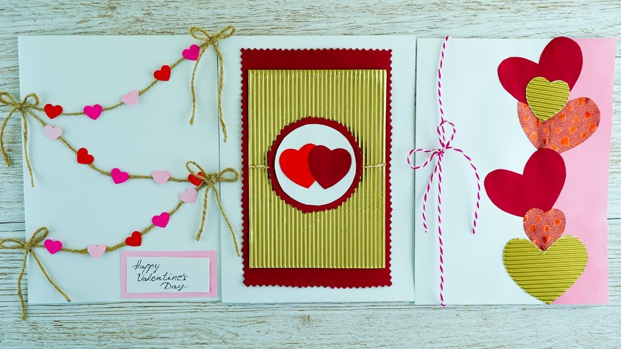 Valentine's Day greeting cards DIY #valentinesday #love #greetingcard #diy