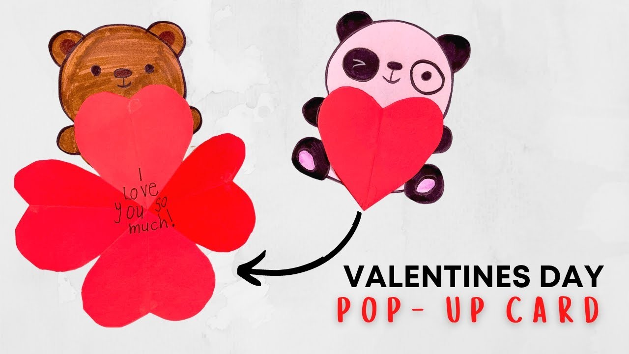 Valentine's Day Pop- Up Card | Cute Crafts