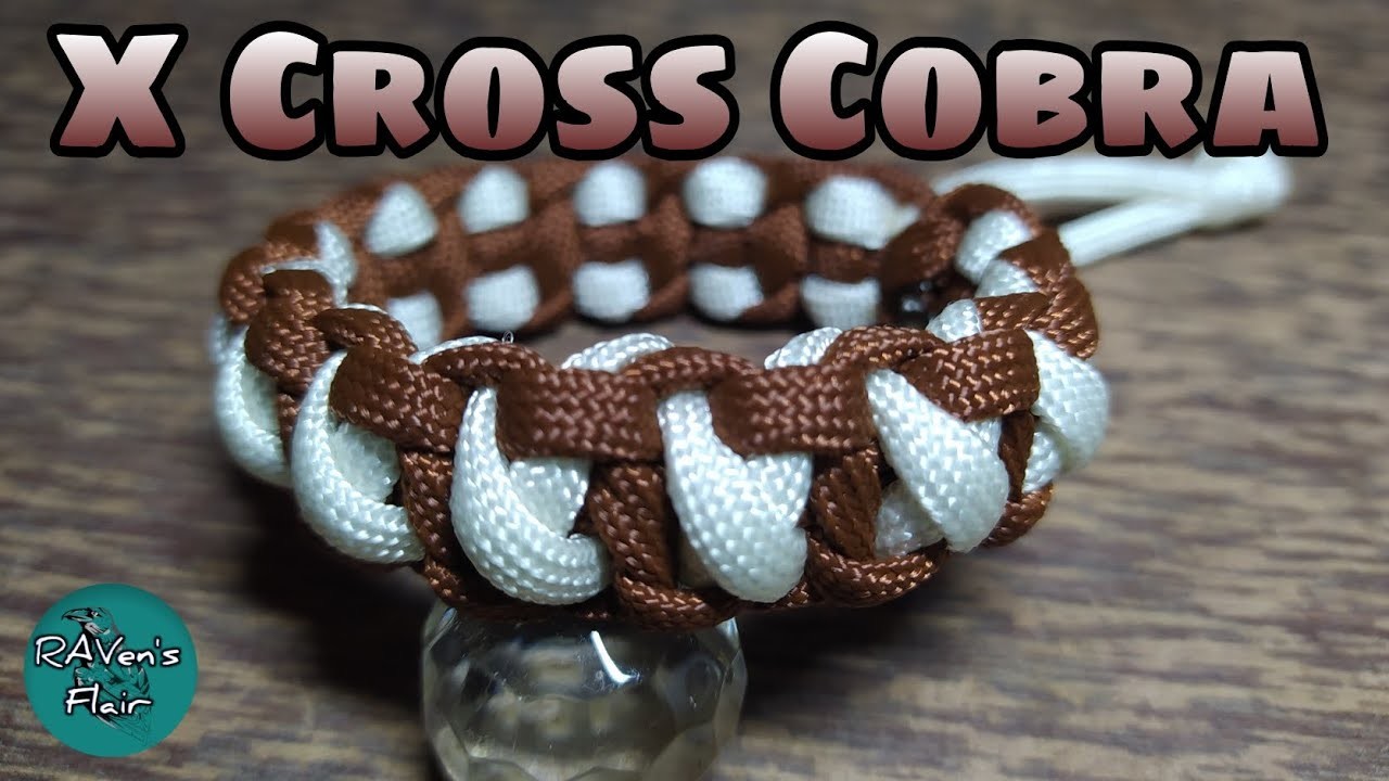 XCross Cobra weave Paracord bracelet.How to make