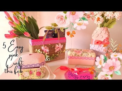 5 Quick Pink Crafts This February| @bageshri80