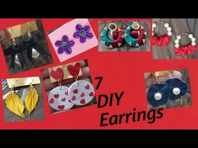 7 DIY earrings | Easy to make | handmade earrings | #youtube #DIY earrings #crafternisha