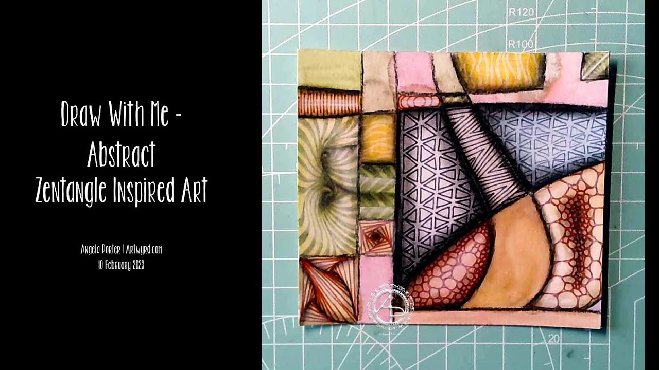 Abstract Zentangle Art - Draw With Me