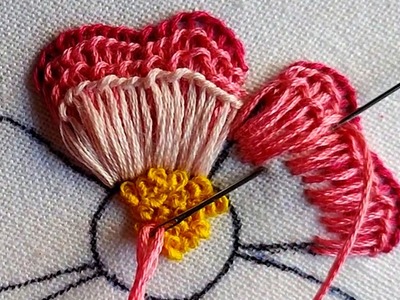 Amazing Hand Embroidery Flower Design | Latest Hand Embroidery Designs | Stitch Embroidery Design