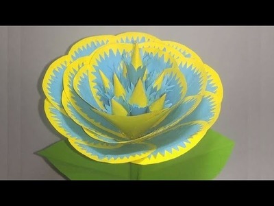 Beautiful Paper flower Making || Paper Craft || #makeup #beauty #video #best