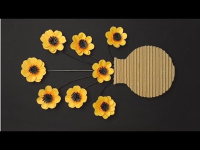 Beautiful Paper Flower Wallmate Craft For Home Decoration | Paper Wall Hanging | Wall Decor | DIY