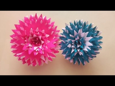 Beautiful Paper Flowers Making | Paper Crafts For School | Home Decor| Paper Crafts DIY
