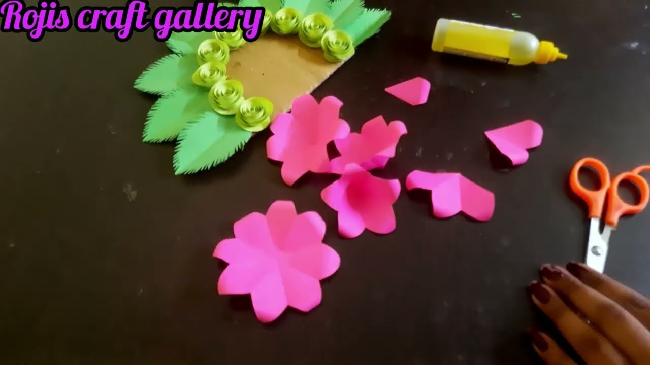 Beautiful paper wall hanging.pls watch this video.