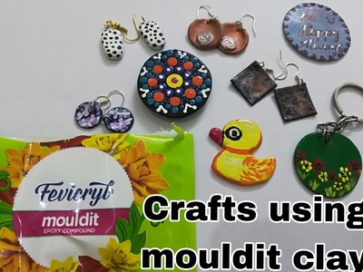 Clay earrings, fridge magnets, keychain, for beginners. Mouldit clay crafts. Part 2 @NISSI_CRAFTERS