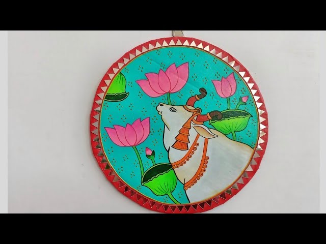 COW PICHWAI PAINTING TUTORIAL | Pichwai art for beginners | tradition al art | #homedecor #handmade