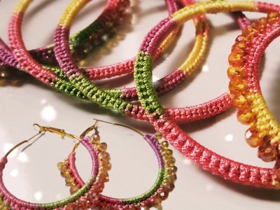Crochet jewelry | How to make Crochet jewelry | Crochet Bangles and Earrings