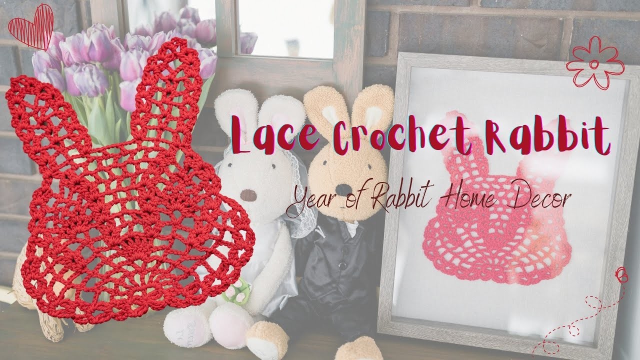 Crochet Rabbit Home Decor for year of Rabbit | Beginner Friendly | Step-by-step Tutorial